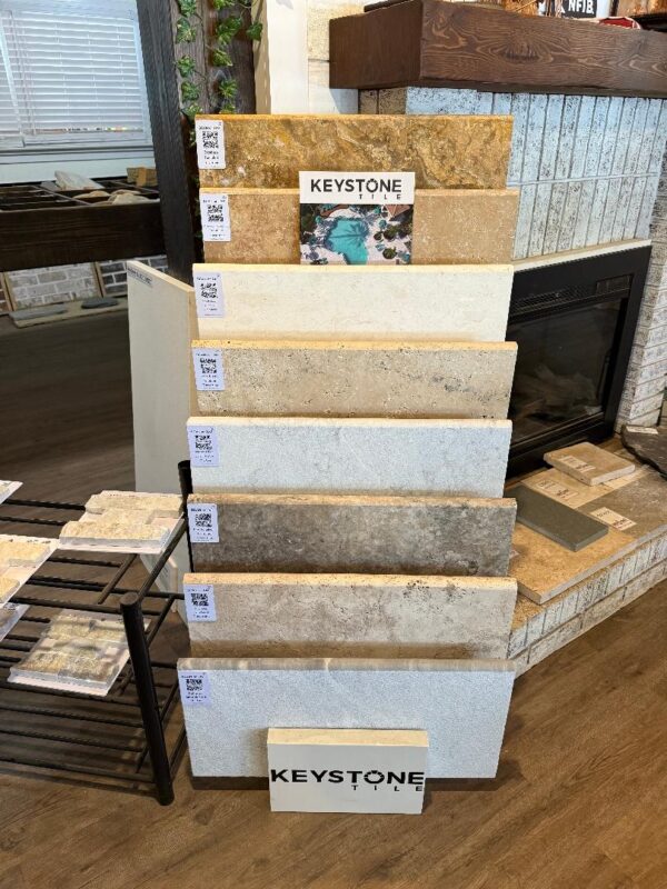 BULLNOSE COPING & PAVERS (TRAVERTINE)